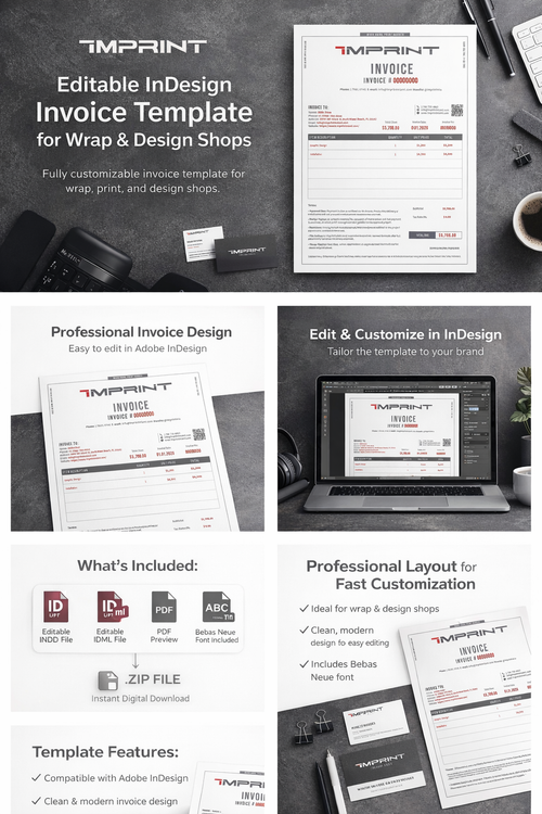 Invoice Template for Wrap & Design Shops