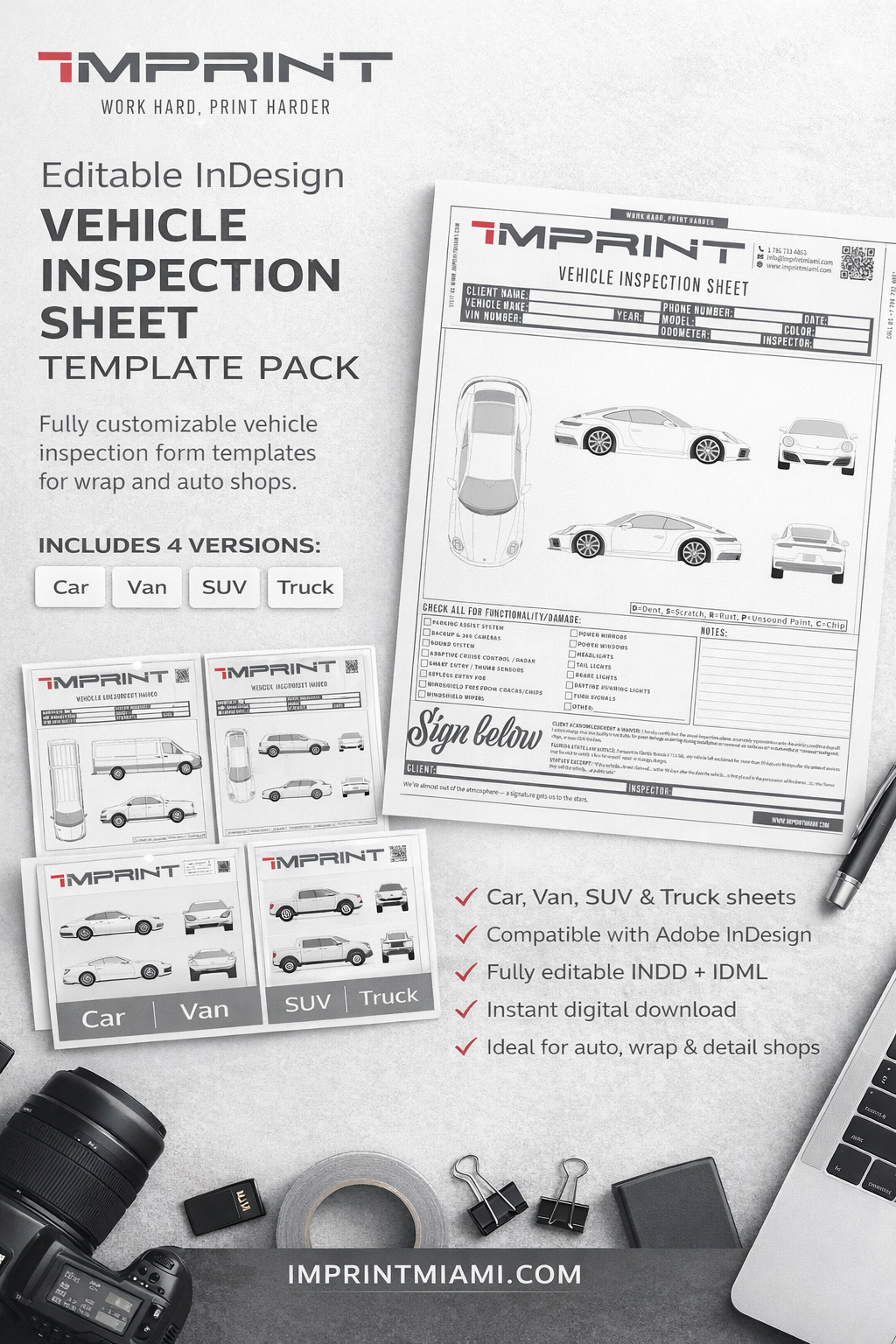Car Inspection Sheet Template